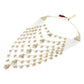 Jewel City Traditional Multi-Layer Kundan Pearl Rani Haar Set – Handcrafted Gold-Plated Indian Long Necklace with Earrings | Swadesiicart