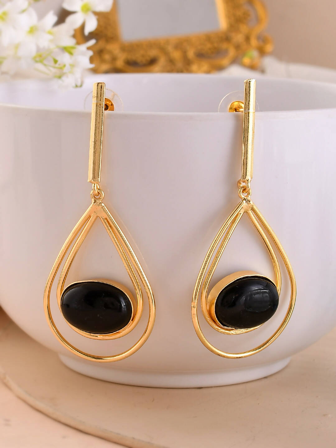 VOJ Women Gold Color stainless steel Earrings - VOJ (Valley Of Jewellery)
