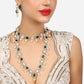 Jewel City Indian Kundan Gold-Plated Austrian Diamonds Studded & Beaded Jewellery Set | Swadesiicart