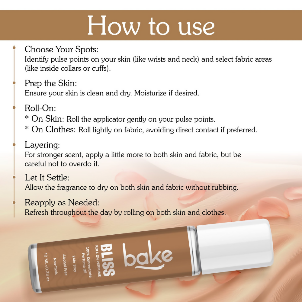 Bake Bliss 100% Concentrated Perfume Oil Roll on Fragrance For Men & Women - Passion Fruit | Swadesiicart