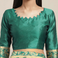 Saree Mall Teal Green & Golden Woven Design Banarasi Saree | Swadesiicart