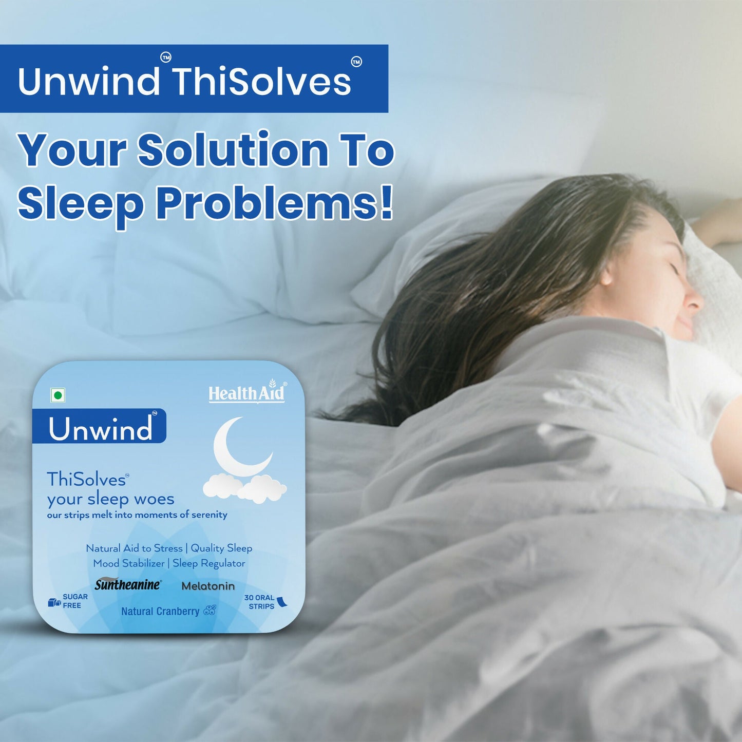 HealthAid Unwind ThiSolves Oral Strips - Swadesiicart