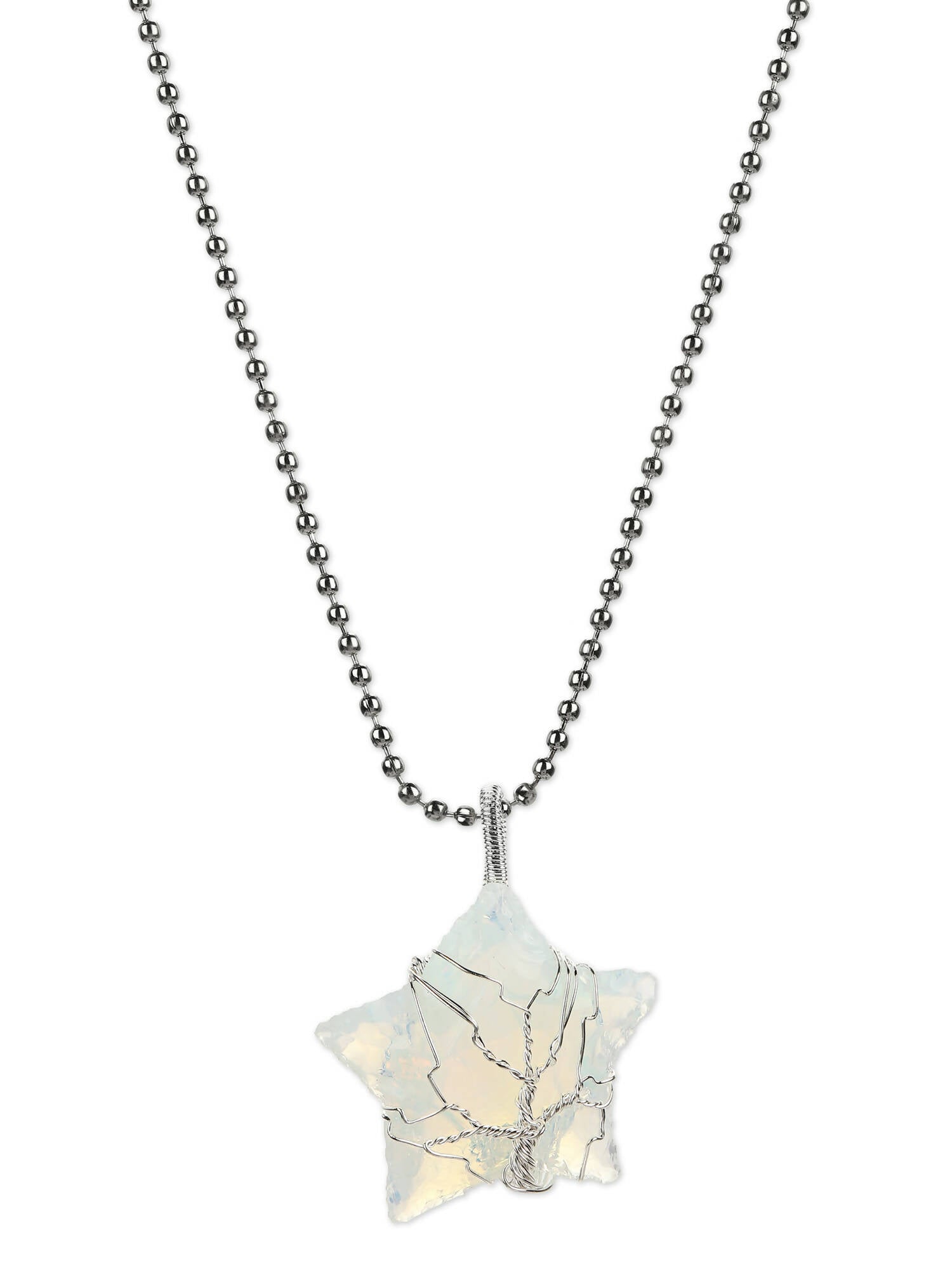 Women's Silver-Toned Blue Silver-Plated Handcrafted Chain - Ruby Raang | Swadesiicart