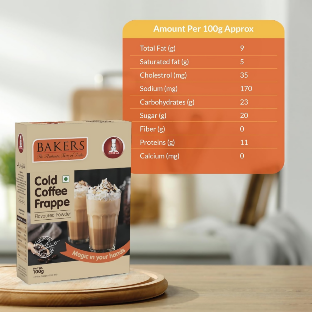 BAKERS Cold Coffee Frappe Powder & Belgian Choco Frappe Powder