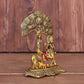 Chhariya Crafts Metal Krishna With Kamdhenu Cow - Swadesiicart