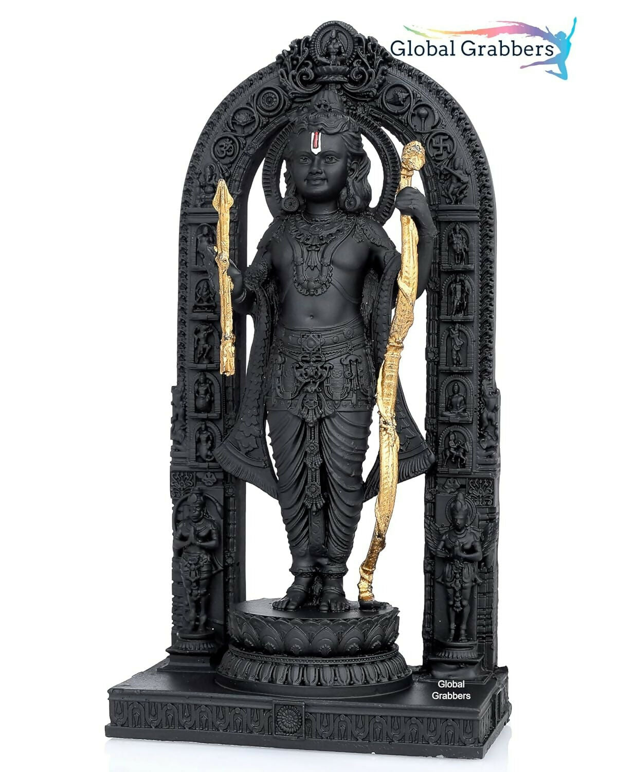 Global Grabbers Polyresin 3D Ram Lalla Ayodhya Idol - Swadesiicart