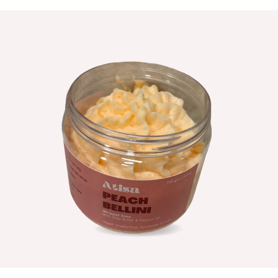 Atisa Peach Bellini Whipped Soap | Swadesiicart