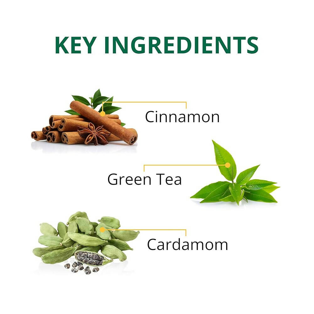 TE-A-ME Uplift Kashmiri Kahwa Natural Green Tea Bags - Swadesiicart
