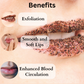 Dermistry Exfoliating Lightening Coffee & Sugar Lip Scrub for Dark Dry Chapped Lips & Pigmentation - Swadesiicart