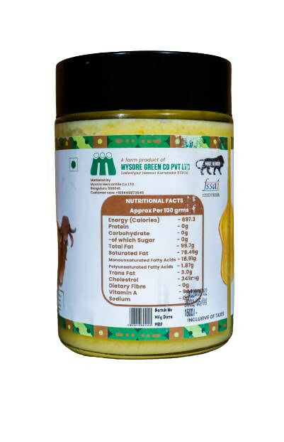 Organic Express A2 Gir Ghee | 100% Gir Cow Ghee | Vedic Bilona Method | Grassfed, Cultured, Premium & Traditional Ghee | Immunity Booster - Swadesiicart
