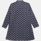 Ahalyaa Boys Navy Blue Pure Cotton Digital Print Kids Kurta Churidar Set | Swadesiicart