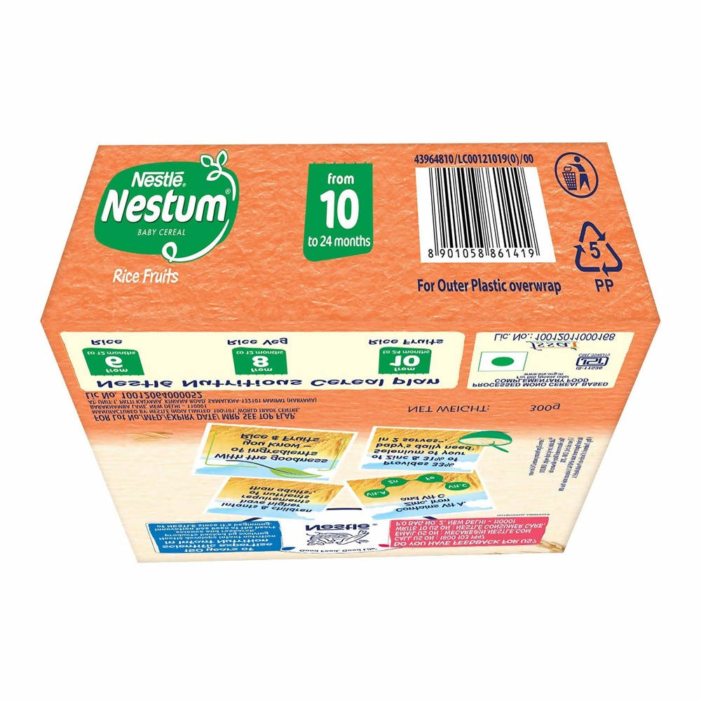 Nestle Nestum Baby Cereal-Rice Fruits (10 to 24 Months) - Swadesiicart