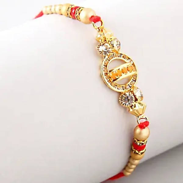 Elegant Meenakari Rakhi And Kaju Katli Box | Swadesiicart