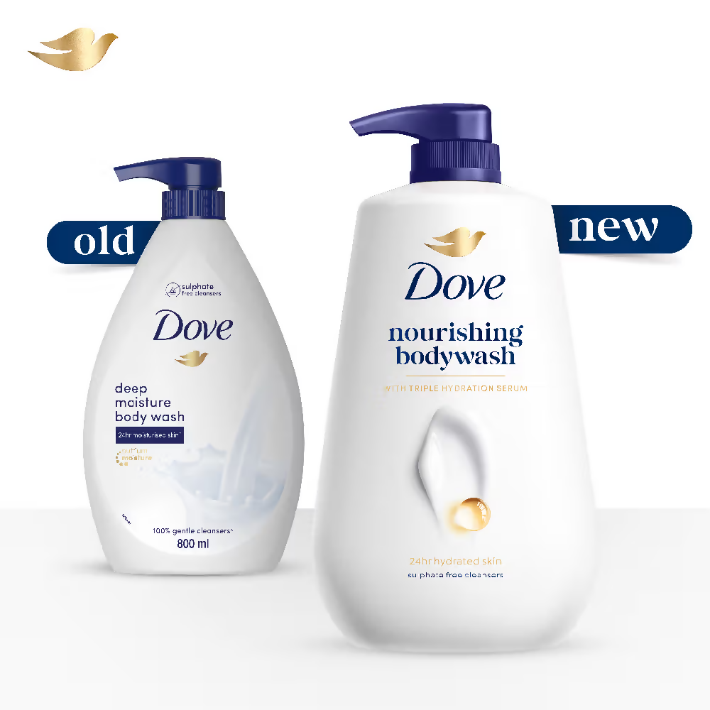 Dove 24 Hr Hydrated Skin Nourishing Body Wash For Soft Smooth Skin - Swadesiicart