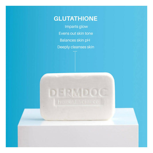 Dermdoc 0.5% Glutathione Cleansing Bar for Brighter & Glowing, All skin Types - Swadesiicart