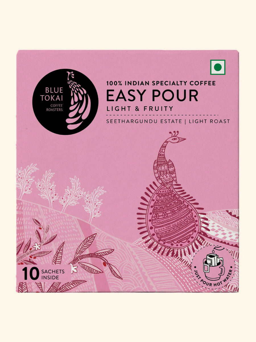 Blue Tokai Seethargundu Estate Light Roast Easy Pour Sachets - Swadesiicart