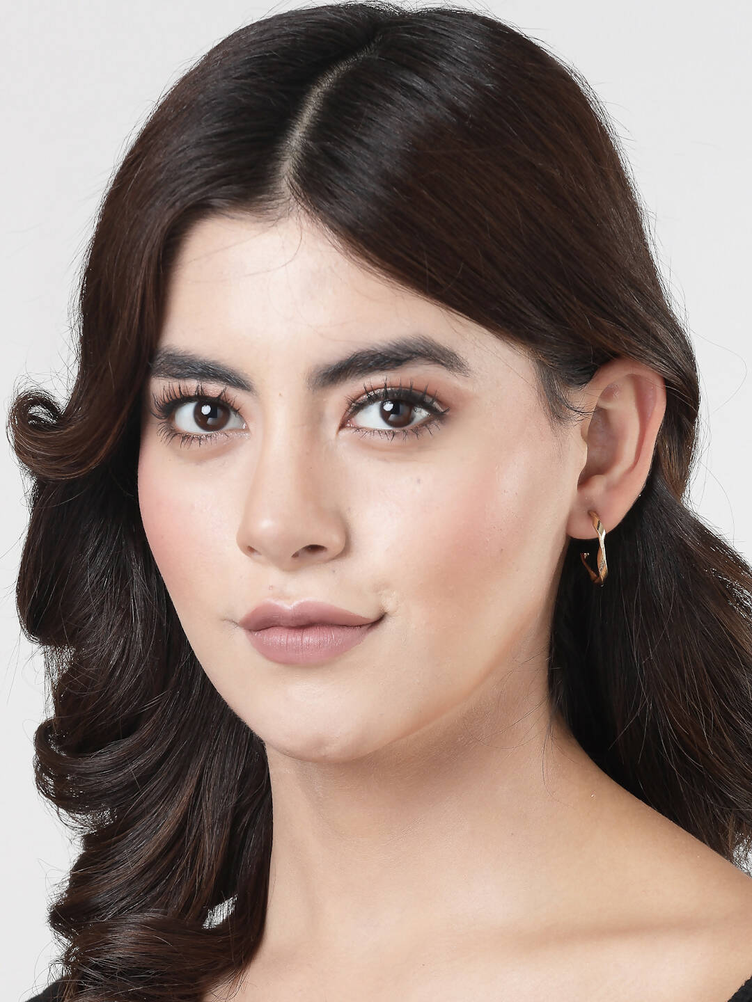 NVR Women's Set of 3 Gold-Polished Hoop Earrings | Swadesiicart