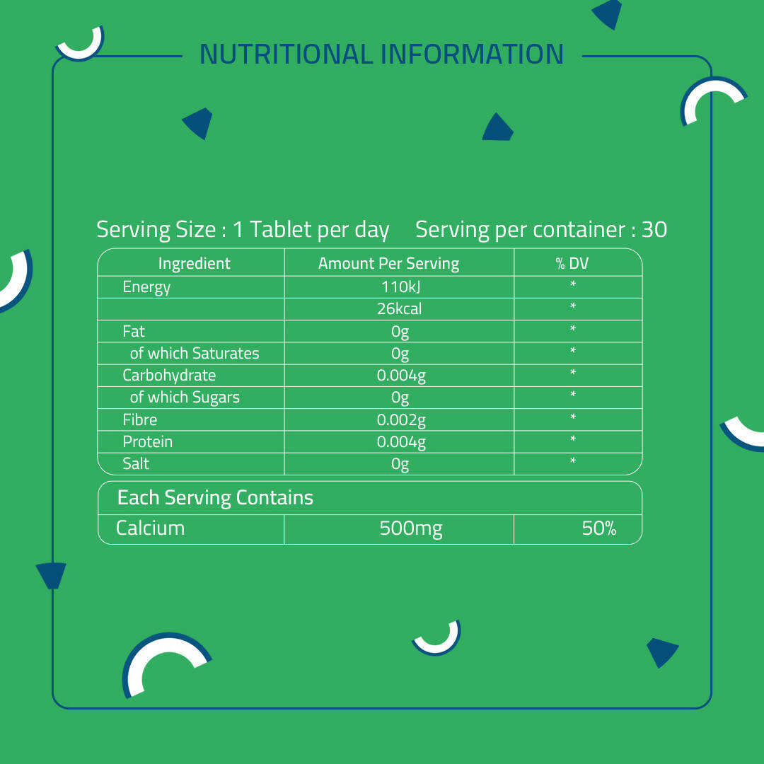 Laurik Advance Calcium Tablets For Strengthens Bones With Vegetables, Leafy Vegetables For Women And Men | Swadesiicart