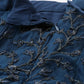 House of Panchhi Navy Blue Net Semi Stitched Coding, Sequins and Mirror work Lehenga Choli | Swadesiicart