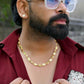 VOJ Gold-Polished Biscuit Shaped Chain With Small Heart | Swadesiicart