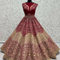 Jyoti Fashion Women's Rani Pink Velvet Fancy Dori & Sequins Multi Thread Embroidered with Diamond Work Wedding Lehenga Choli | Swadesiicart