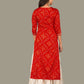 Indian Clothing Women's Red Printed Kurta with Sharara - NOZ2TOZ - Swadesiicart
