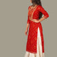 Indian Clothing Women's Red Printed Kurta with Sharara - NOZ2TOZ - Swadesiicart