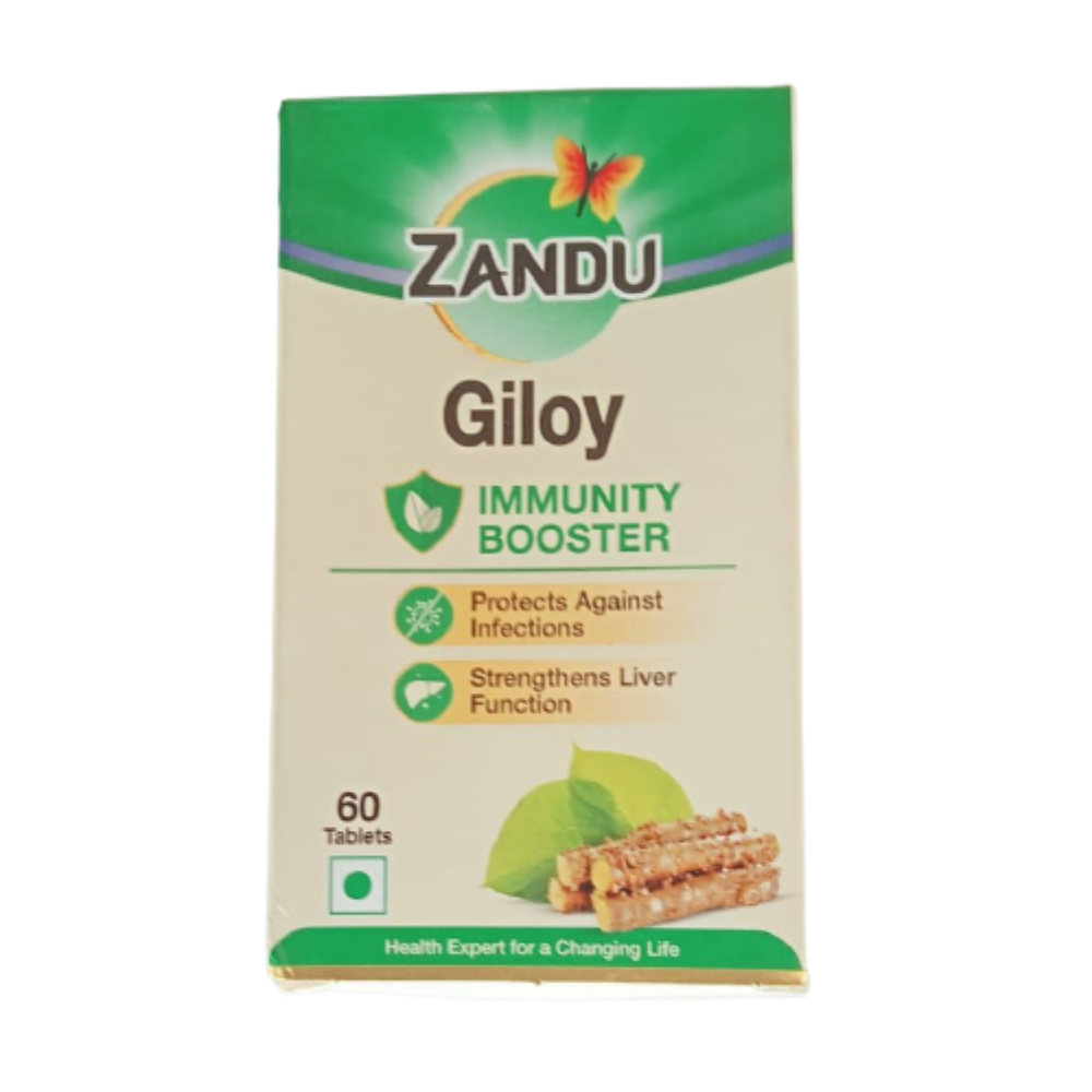 Zandu Giloy Immunity Booster Capsules | Swadesiicart