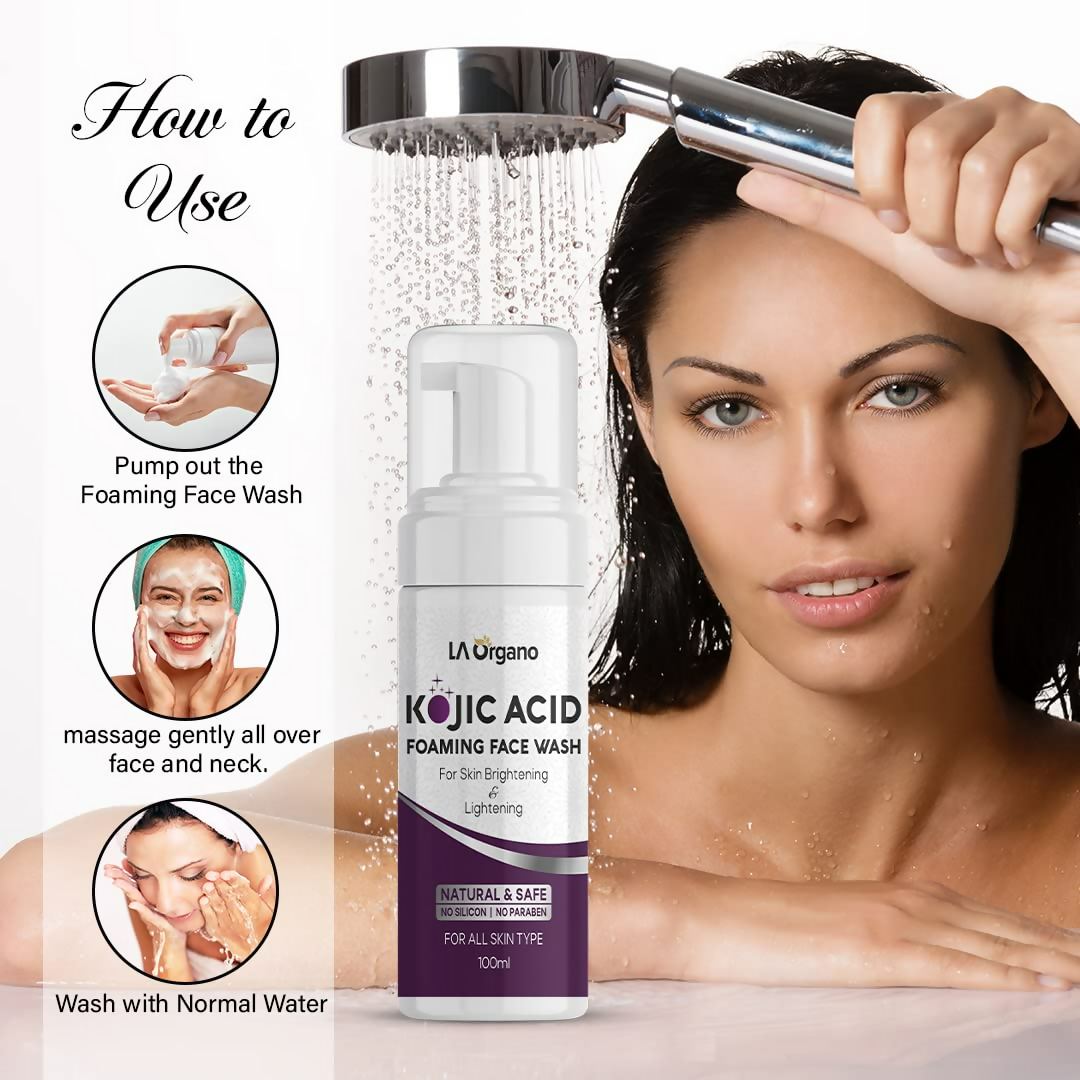 LA Organo Kojic Foaming Face Wash | Swadesiicart