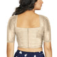 Aastha Fashion Women's Off White Art Silk Designer Traditional Readymade Blouse