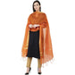 A R Silk VNS Border Buti Fancy Dupatta Orange Color Dupatta or Chunni