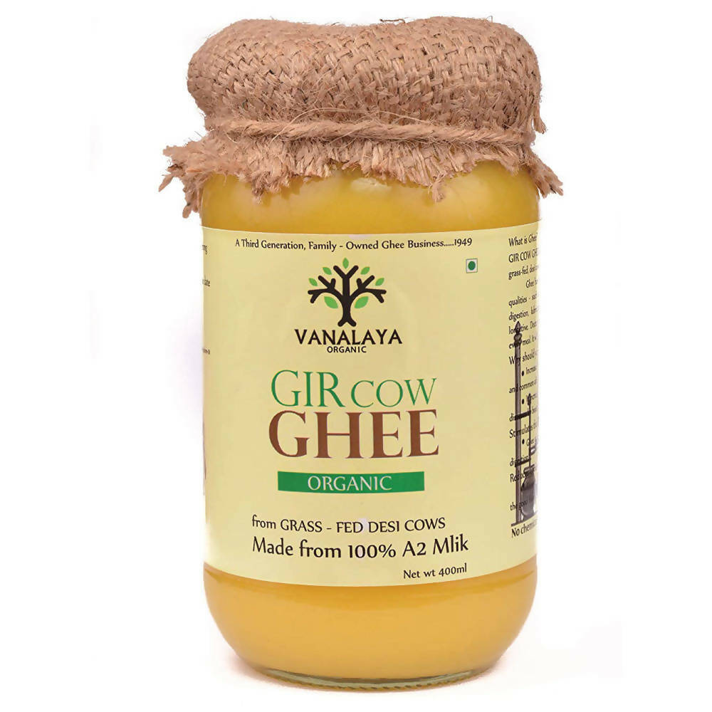 Vanalaya Organic Gir Cow Ghee | A2 Milk Prepared By Traditional Bilona Method | 100 % Pure A2 Ghee, Natural & Healthy - Swadesiicart