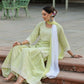 Juniper Women's Lime Green Cambric Floral Print Kurta Sharara Sets | Swadesiicart