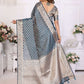 Aastha Fashion Teal Organza Silk Weaving Saree