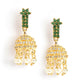 Nuyug 22K Gold Plated Pearl Belle Mini Jhumki Earrings | Swadesiicart