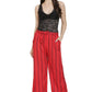 Asmaani Red Color Rayon Fabric Stripped Palazzo
