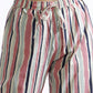 Breathables Women’S Pink Cotton Stripes Loungewear Co-Ord Set