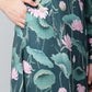 Ahalyaa Women Green Crepe Floral Printed Kurta with Palazzo Set | Swadesiicart