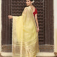 Shree Shyam Fashion Yellow Cotton Saree