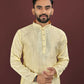 Anaita Yellow Embroidered Silk Straight Kurta