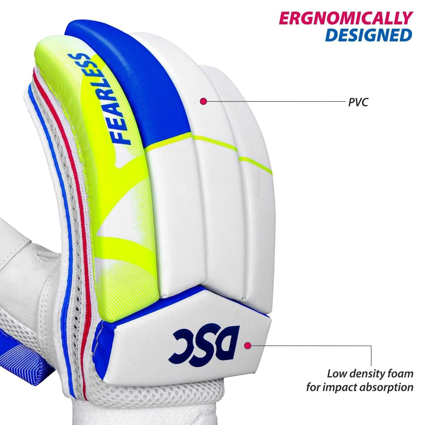 DSC Intense Attitude Men's Cricket Batting Gloves (Colour May Vary) - Swadesiicart