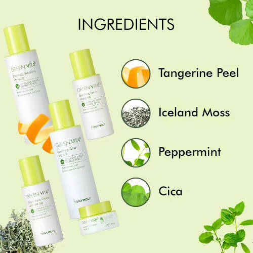 Tonymoly Green Vita C Sparkling Serum - Korean Skincare | Swadesiicart