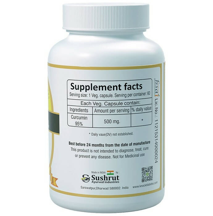Sushrut Ayurved Good Health Curcumin Veg Capsules - Swadesiicart