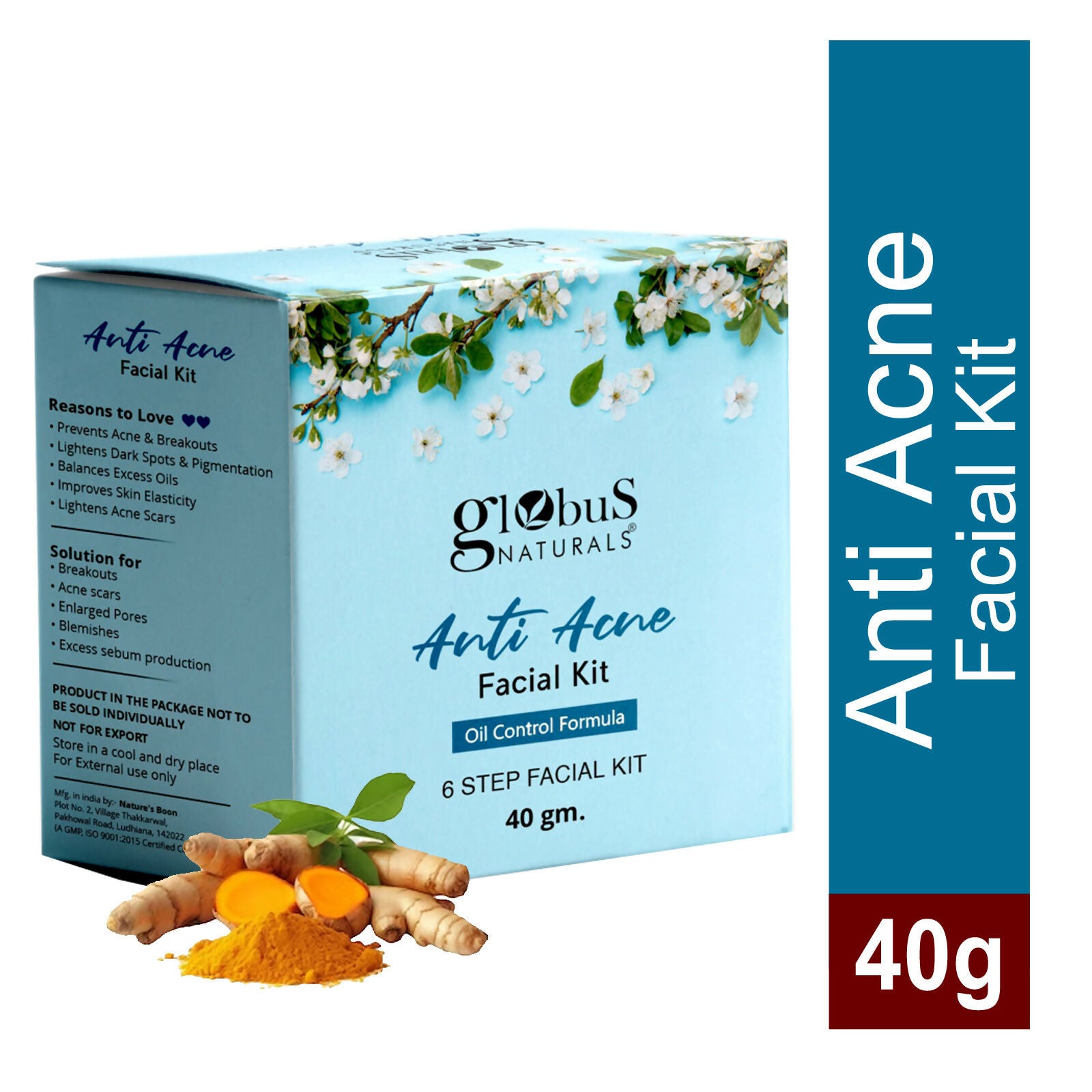Globus Naturals Anti Acne 6 Step Facial Kit | Swadesiicart