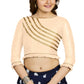 Aastha Fashion Women's Off White Art Silk Designer Party Wear Readymade Blouse