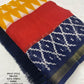 Yellow Polycotton Ethnic Motifs Saree with Unstitched Blouse - Hiral Fashion | Swadesiicart
