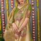 Jyoti Fashion Women's Green Paithani Silk Zari Woven Saree with Blouse | Swadesiicart