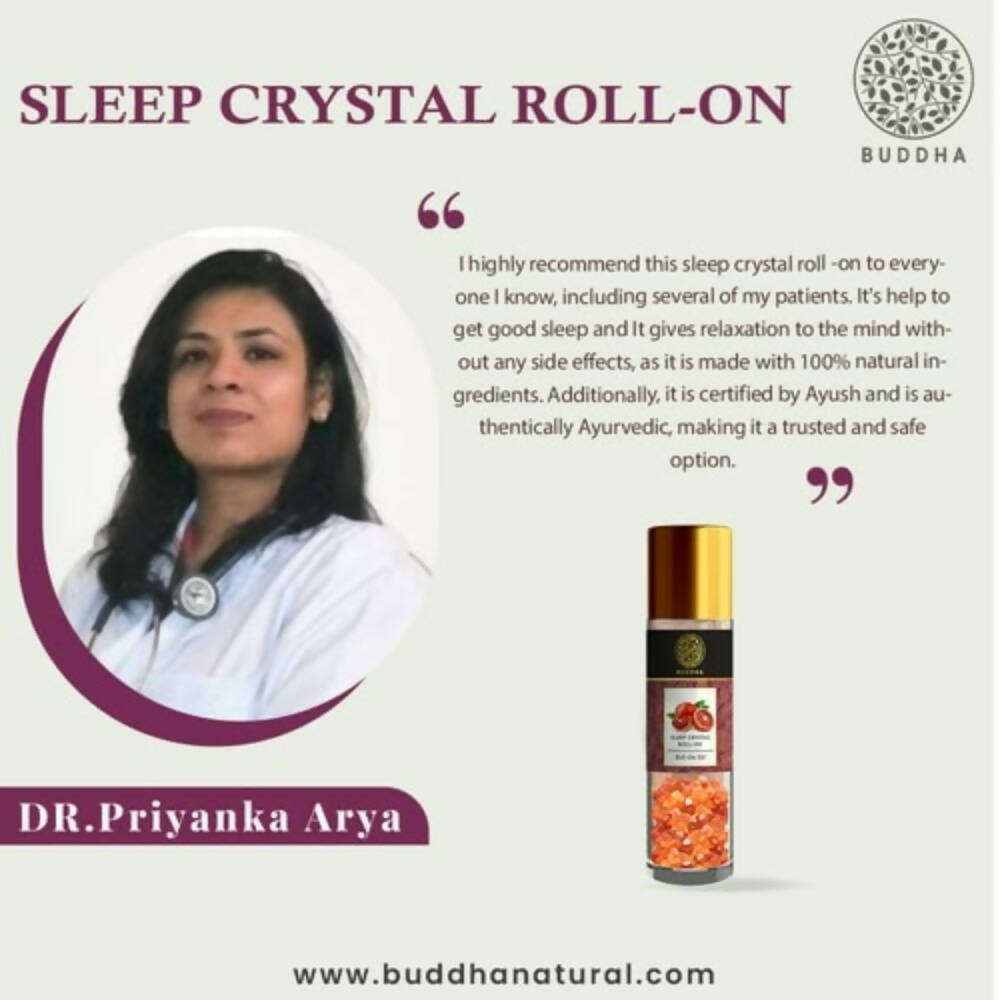 Buddha Natural Sleep Carnelian Stone Essential Oil RollOn - Swadesiicart