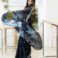 DEIANA'S Beautiful Designer Golden zari Soft Cotton Saree - Black - Swadesiicart