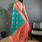 Joban Fashion Maroon Peacock Banarasi Silk Sarees | Swadesiicart